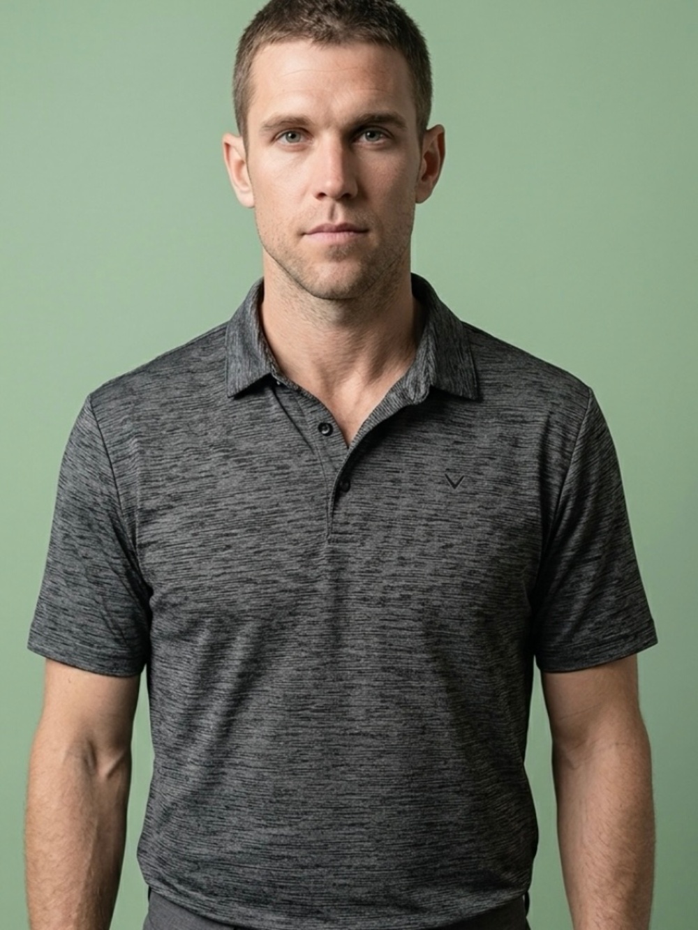 Callaway Opti-Dri Medium Gray Men's Polo Golf Athleisure Shirt-XL
